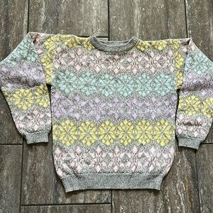 Multicolor Patterned Women's Sweater